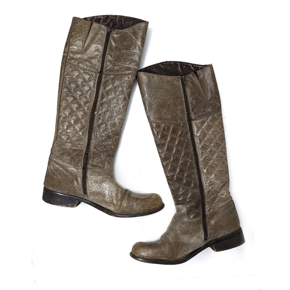 Steve Madden Reggo Quilted Riding Boots size 10